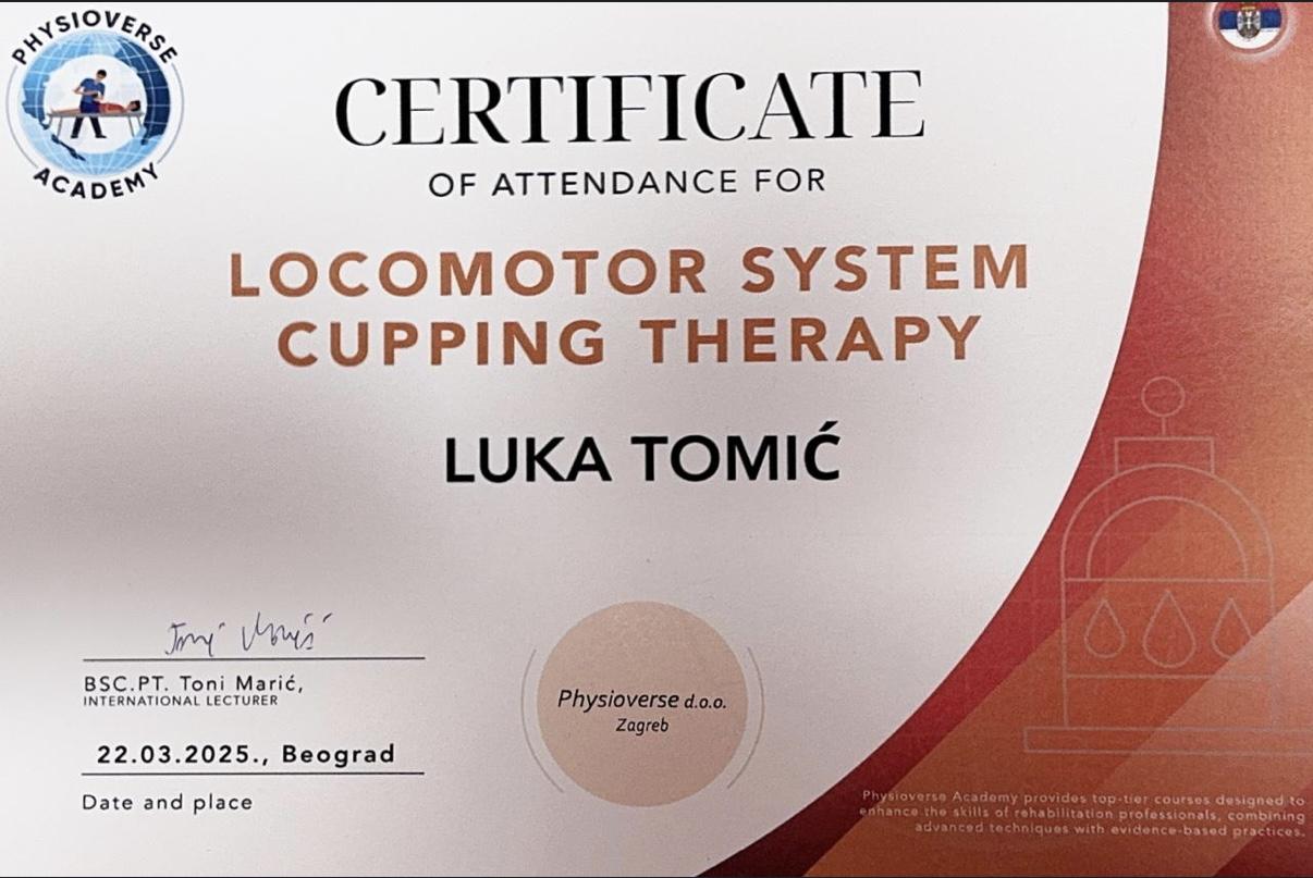 Kuping terapija lokomotornog sistema